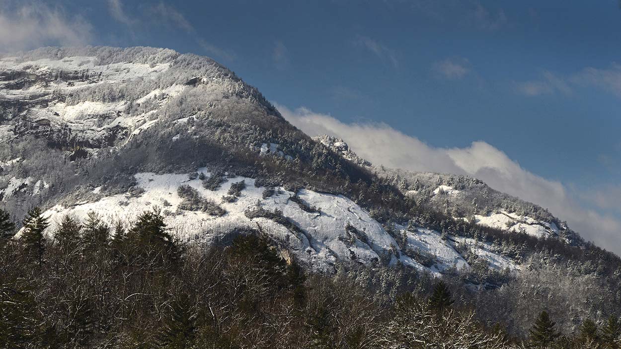 Winter Magic on Whiteside Mountain
