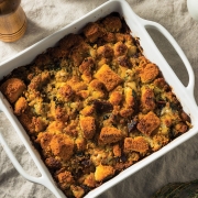 Homemade Thanksgiving Oyster Cornbread Stuffing