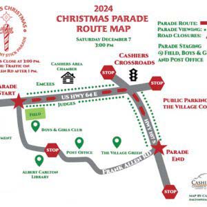 cashiers-nc-parade-map