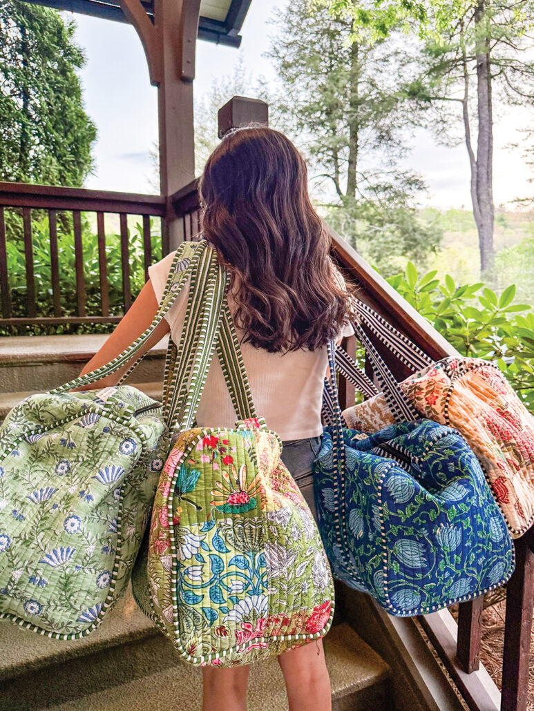 highlands-nc-sunshine-and-lemmons-duffel