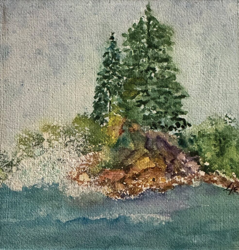 laurel-may-cover-artist-Lindee-Elliott-Pines-on-canvas