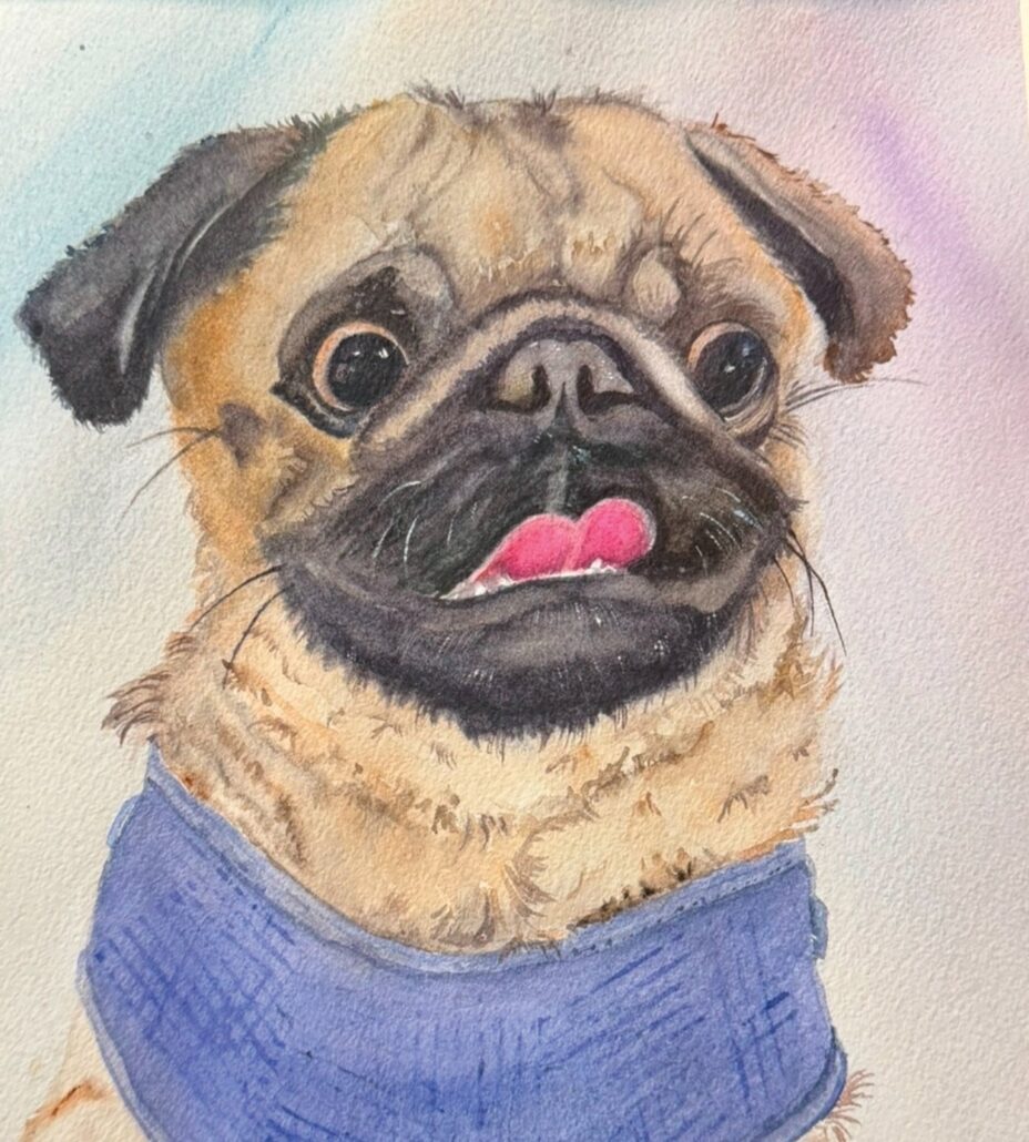 laurel-may-cover-artist-Lindee-Elliott-Vivian-the-Pug