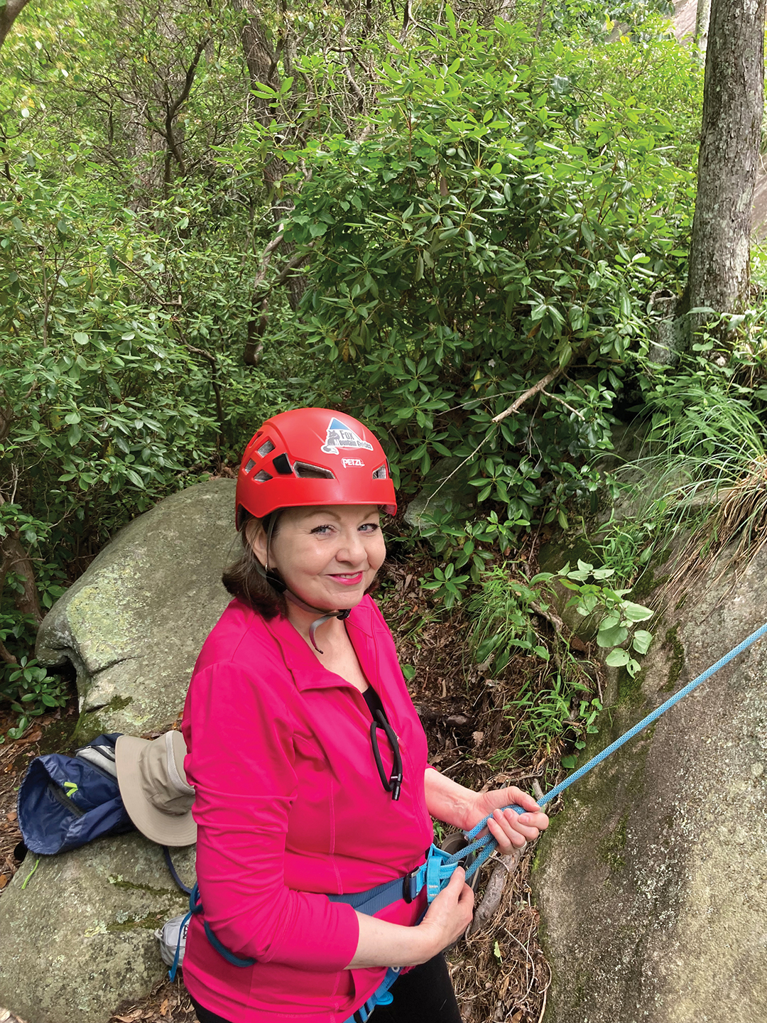 cashiers-nc-rock-climbing-whiteside-mountain-donna