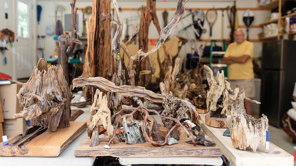 glenville-nc-driftwood-artist-michels-Bouchard,