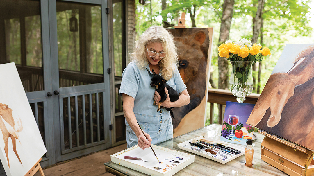 cashiers-nc-artist-Christine-Hyde-painting