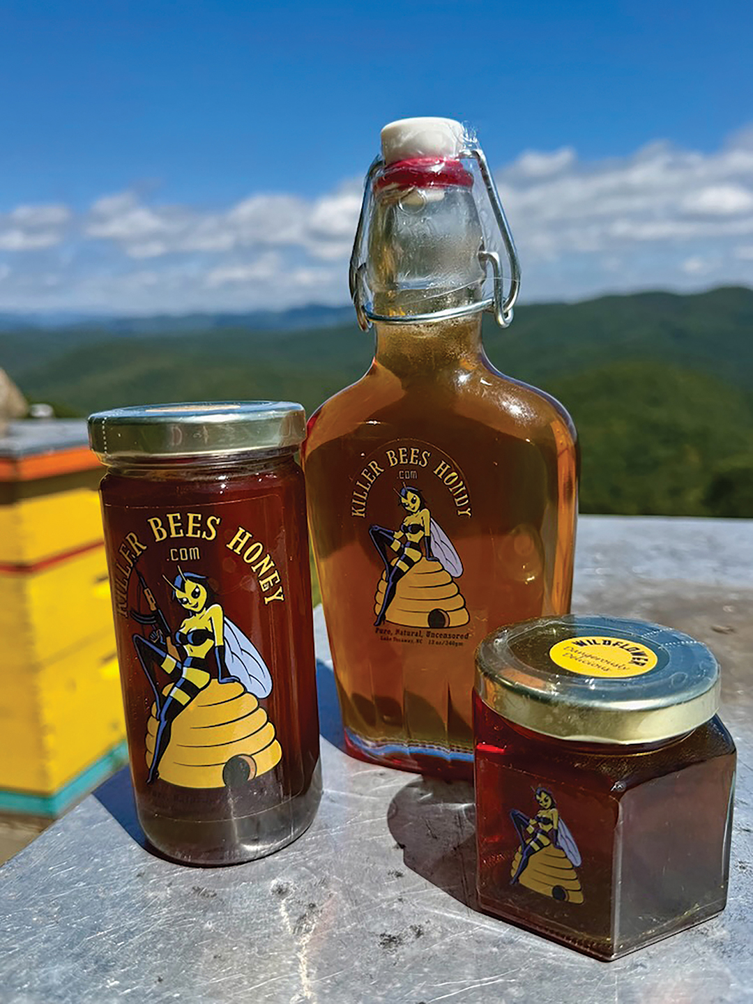 lake-toxaway-killer-bees-bottles-view