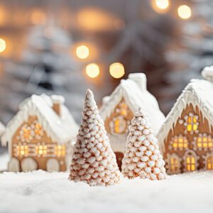 Winter Village Gingerbread House Christmas Pastry