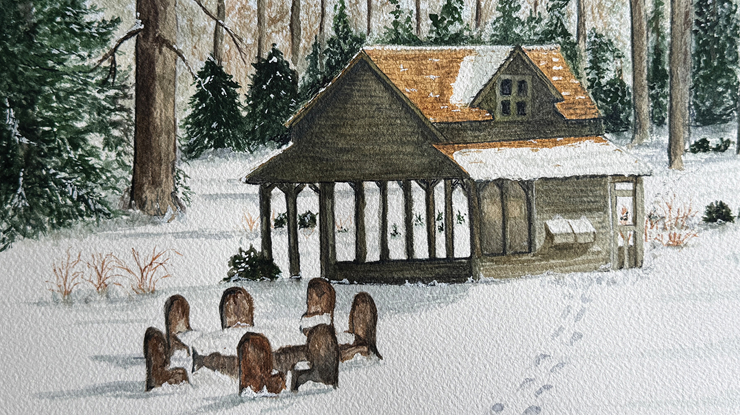 december-2025-cover-artist-Shannon-Jones-snow-firepit