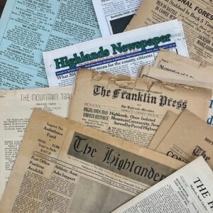 highlands-nc-history-newsprint