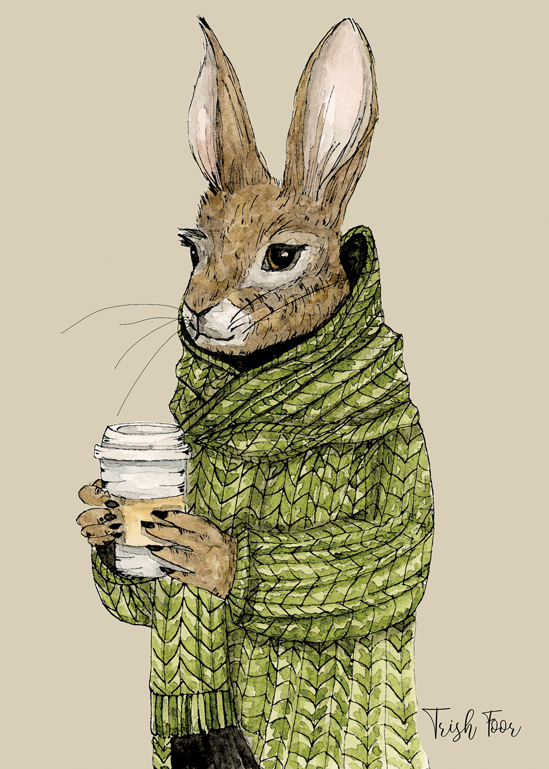 highlands-nc-artist-trish-foor-rabbit-coffee