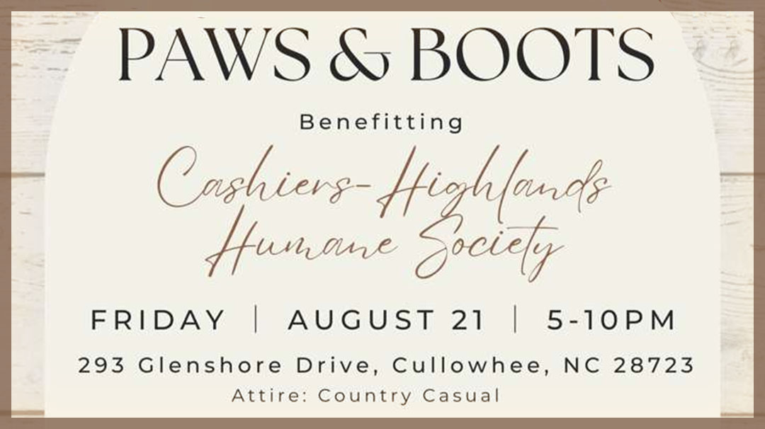 cashiers-nc-highlands-humane-society-paws-boots-fundraiser