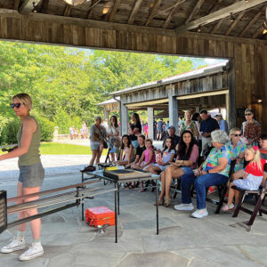 highlands-nc-bascom-community-day-fire-audience
