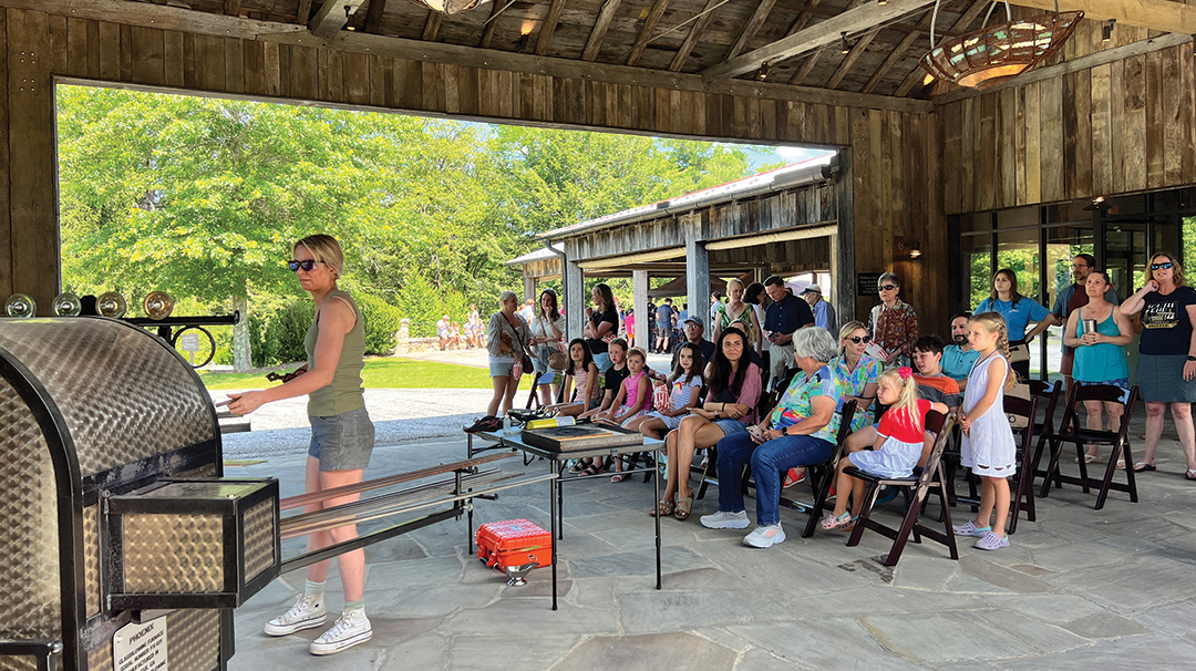 highlands-nc-bascom-community-day-fire-audience