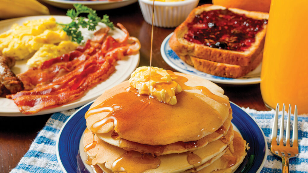 pancakes and all the fixens