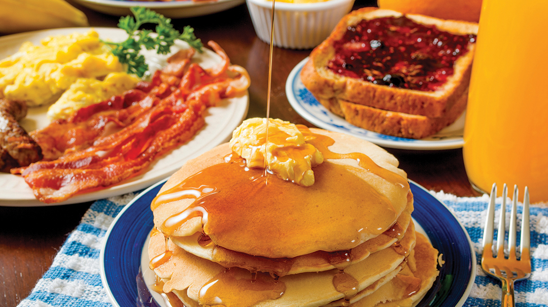 pancakes and all the fixens