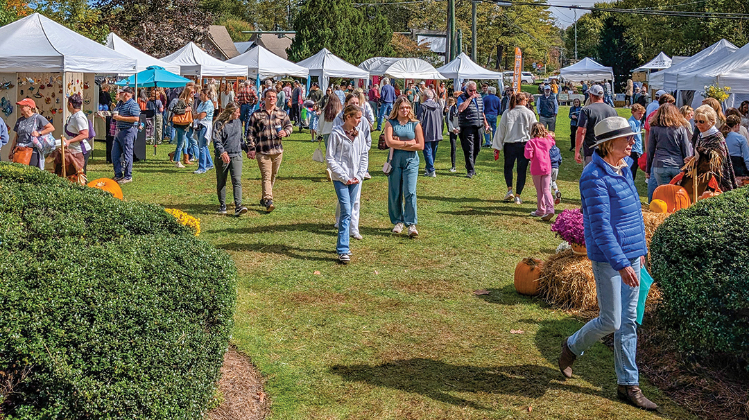 cashiers nc leaf festival village green